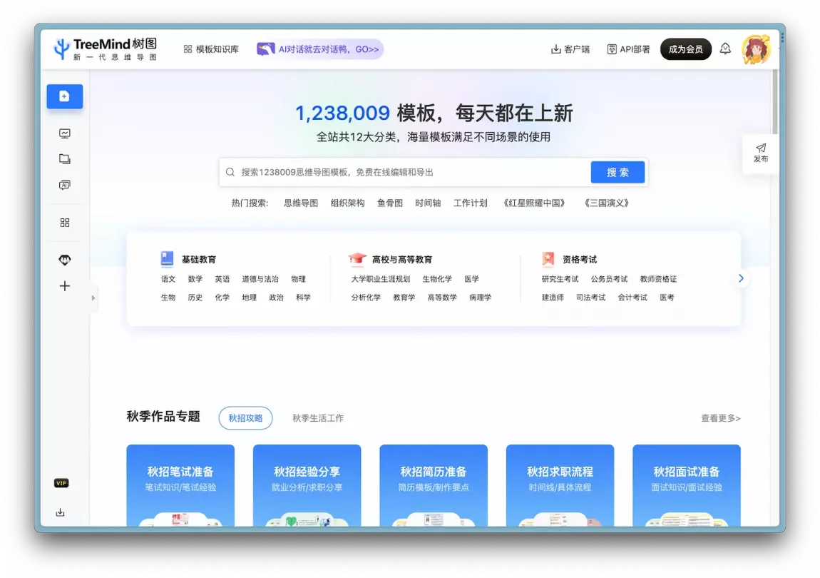 AI 思维导图工具 — TreeMind 树图  第2张